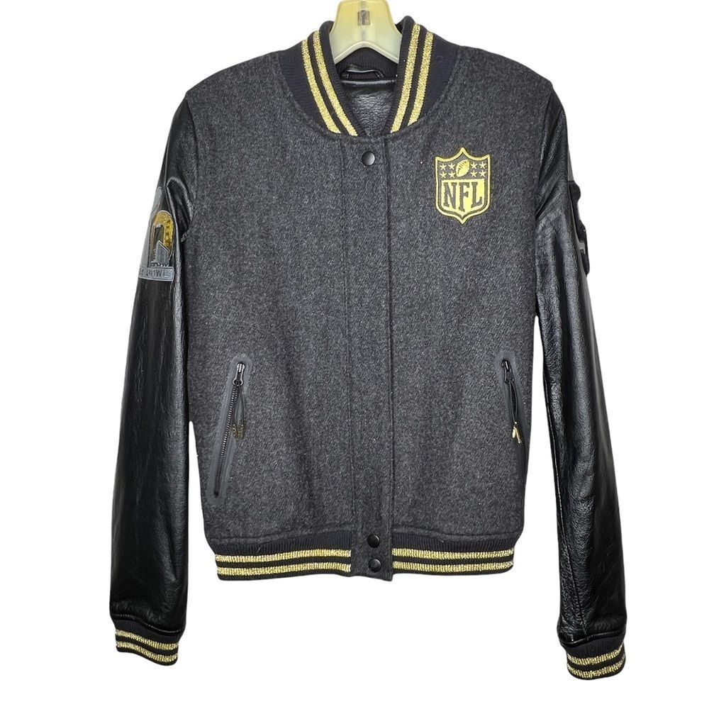 NFL Commemorative 50th Anniversary Speed Destroyer Leather Jacket nwt